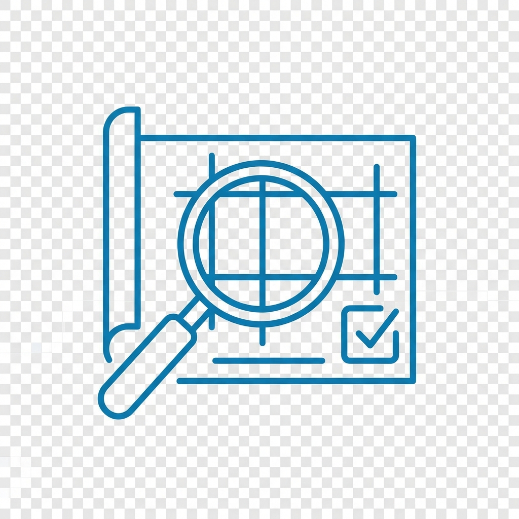 Initial consultation and site assessment icon